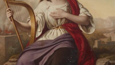 Schilderij van de profetes Debora door Johanna Unger